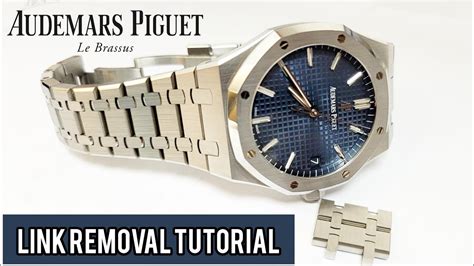 how to remove links from audemars piguet royal oak